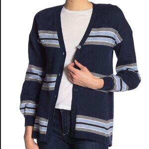 Democracy | Striped Girlfriend Cardigan Sweater M